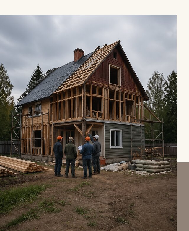 Реконструкция дачного дома в Алапаевске под ключ с проектом
